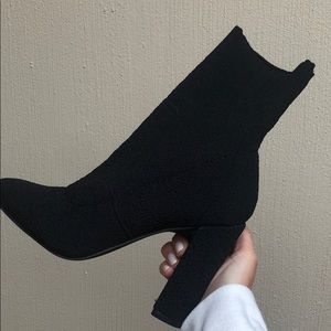 BRAND NEW Black Sock Booties